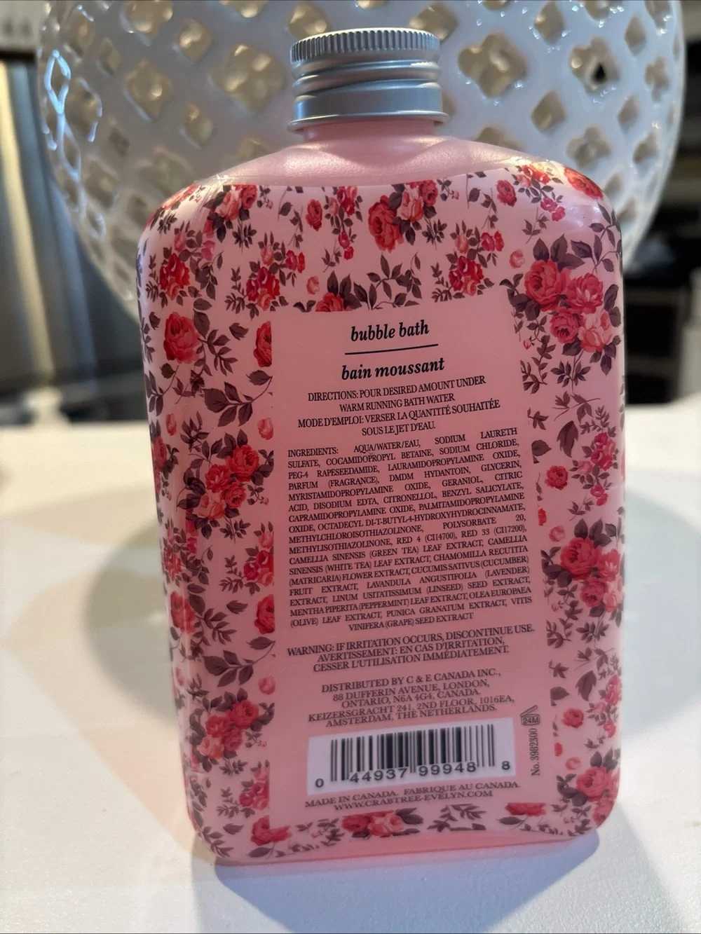 Crabtree & Evelyn bottle soft perfumed